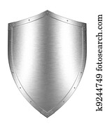 Brushed Metal shield Brushed Metal shield