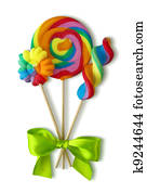 Colorful lollipops