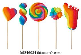 Colorful lollipops 