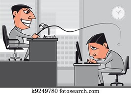 Working under the boss pressure Working under the boss pressure
