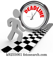 Racing Against Deadline Clock Time Countdown Racing Against Deadline Clock Time Countdown