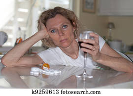 álcool, e, abuso droga