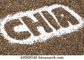 chia seeds word and background chia seeds word and background