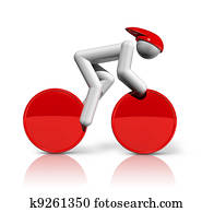 Cycling Track 3D symbol Cycling Track 3D symbol