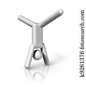 Gymnastics Artistic 3D symbol Gymnastics Artistic 3D symbol