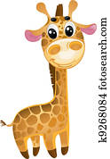 soft toys - baby giraffe. vector soft toys - baby giraffe. vector