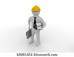 הנדס, עובד, concepte