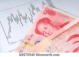 chinesischer, geld, mit, bestandstabelle