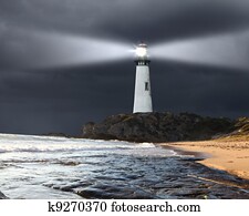 Collage with lighthouse Collage with lighthouse