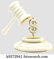 Penalty: gavel breaking dollar sign Penalty: gavel breaking dollar sign