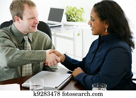 záležitosť, handshake