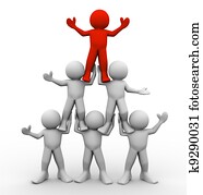 3d men pyramid 3d men pyramid