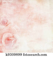 cor-de-rosa, casório, fundo, com, rosas