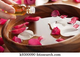 óleo essencial, para, aromatherapy