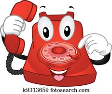 Telephone Mascot Telephone Mascot