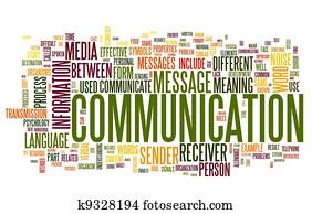 Communication concept in word tag cloud Communication concept in word tag cloud