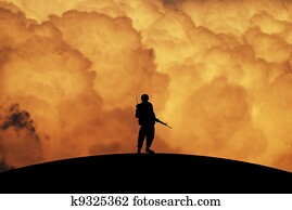 Conceptual Illustration of War Conceptual Illustration of War