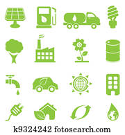 Ecology icon set Ecology icon set