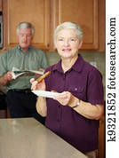 Woman Eating Breakfast Woman Eating Breakfast