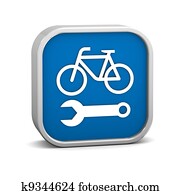 Bicycle repair sign Bicycle repair sign