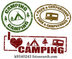 Camping stamps Camping stamps