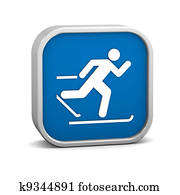 Cross country skiing sign Cross country skiing sign