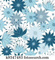 seamless, תבנית פרחונית