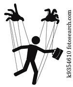 businessman puppet businessman puppet