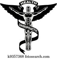 chiropraktik, symbol, ii chiropraktik, symbol, ii