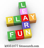 Crossword of learn, play and fun Crossword of learn, play and fun