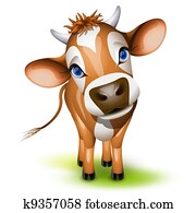 pequeno, vaca jersey