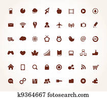 Modern social media icons collection Modern social media icons collection