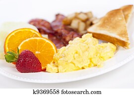 pequeno almoço, prato