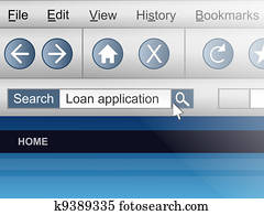 Internet loan search.