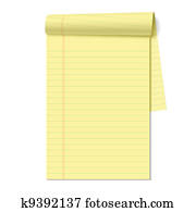 Blank legal pad Blank legal pad