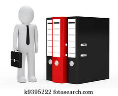 businessman folder