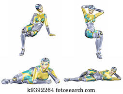Female Robot Pack - Female Robot Pack -