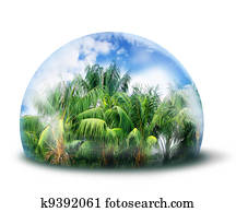 Protect jungle natural environment concept Protect jungle natural environment concept