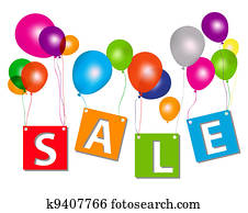 Balloons with sale letters . Concept of discount. Vector illustration. Balloons with sale letters . Concept of discount. Vector illustration.