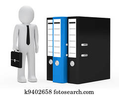 businessman folder