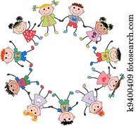 mélangé ethnique, enfants