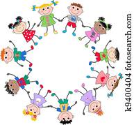 verrührt ethnisch, kindern