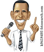 Barack Obama Caricature Barack Obama Caricature