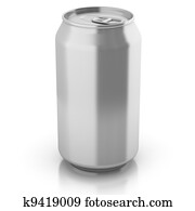 blank aluminium can isolated blank aluminium can isolated