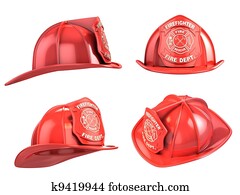 fireman helmet from various angles fireman helmet from various angles