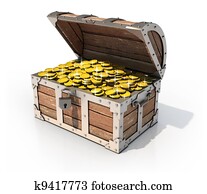 isolated treasure chest isolated treasure chest