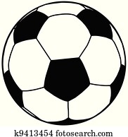 Soccer Ball Silhouette Isolation Soccer Ball Silhouette Isolation