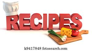 מתכונים, 3d, מושג