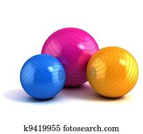 צבעוני, כושר גופני, כדורים