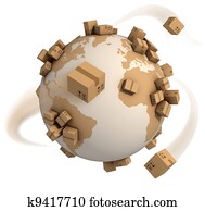 קופסות של קרטון, מסביב העולם